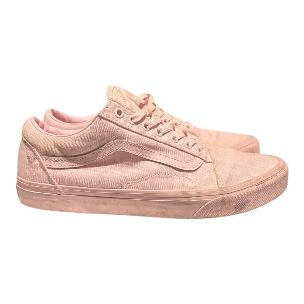 Vans Old Skool Men’s Size 10 Peach Pink Athletic Skate Walking Shoes Sneakers
